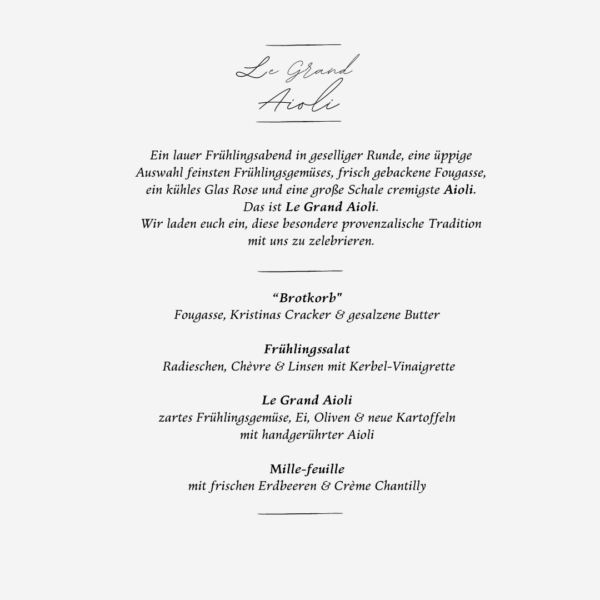 Le Grand Aioli